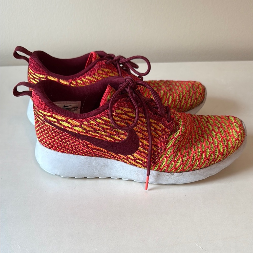 Nike Vibrant Red and Yellow Sneakers